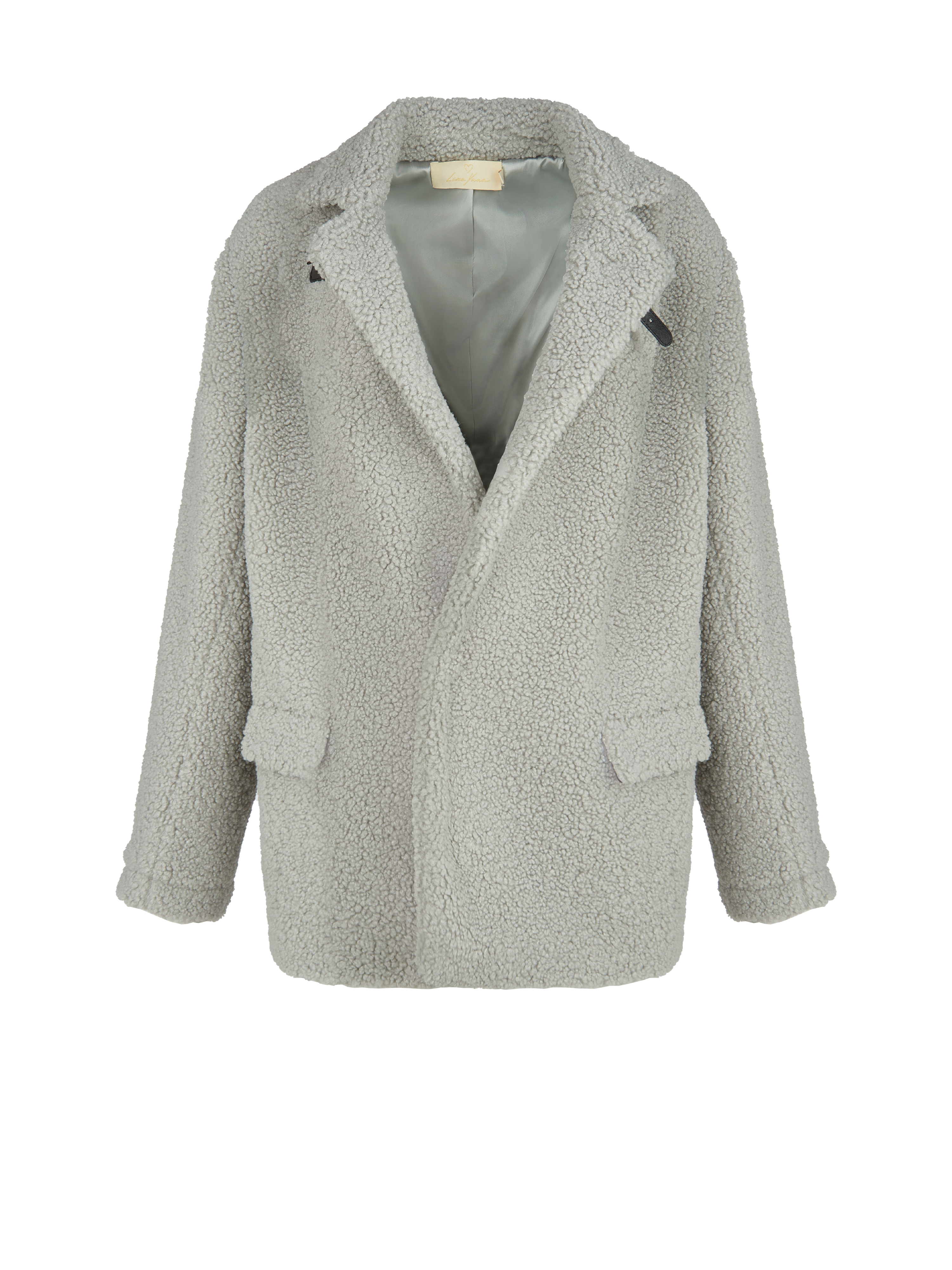 Grey Faux Fur Jacket, 1