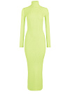 Салатовое трикотажное платье-макси Салатовое трикотажное платье-макси