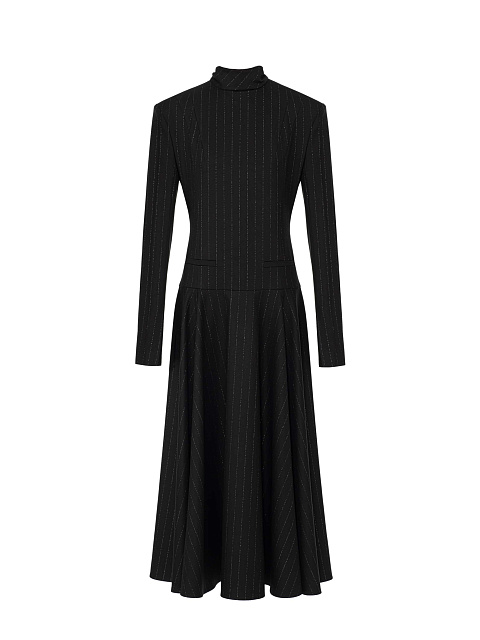 Black midi dress, 1