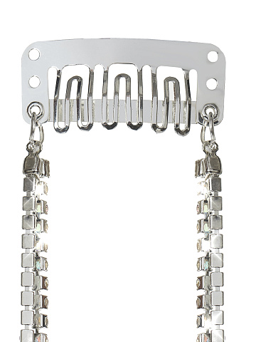 Silver Rhinestone Hairpin, 2