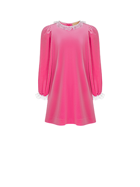 Pink Velvet Girl's Dress, 3 Pink Velvet Girl's Dress, 3