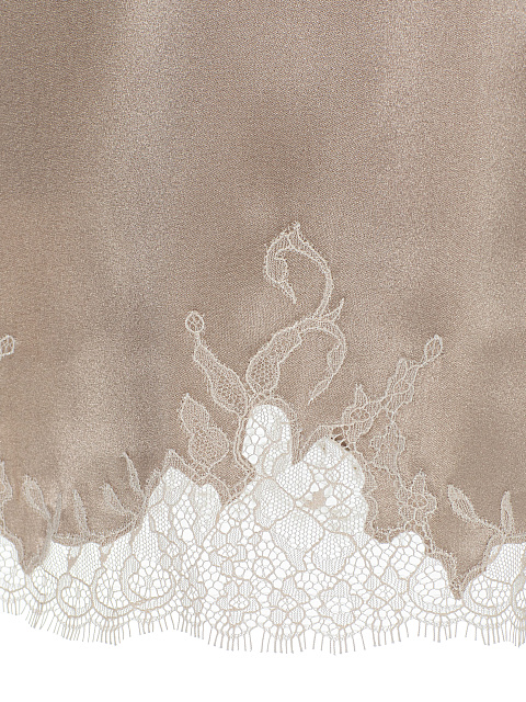 Beige lace mini skirt, 3