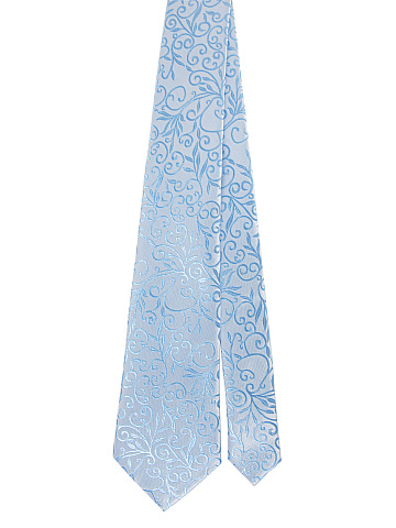 Light Blue Floral Pattern Tie, 1