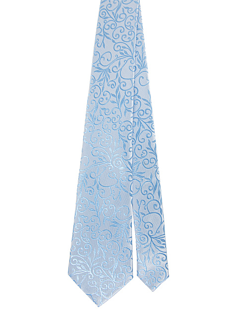Light Blue Floral Pattern Tie, 1 Light Blue Floral Pattern Tie, 1