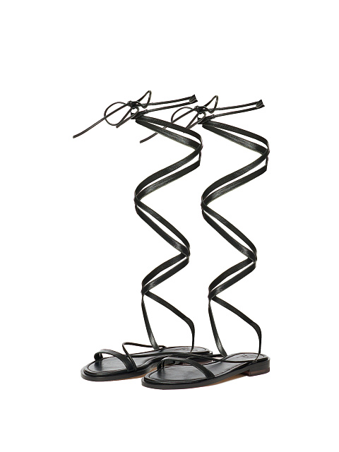 Brown Suede Gladiator Sandals, 1