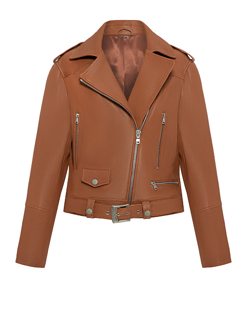 Brown Biker Jacket, 1 Brown Biker Jacket, 1