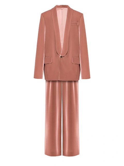 Pink Velvet Pant Suit, 1 Pink Velvet Pant Suit, 1