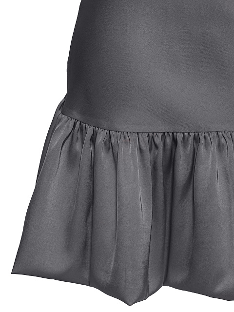 Dark Grey Ruffle Mini Dress, 3 Dark Grey Ruffle Mini Dress, 3