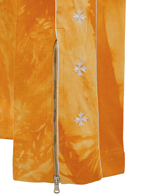 Orange tie-dye tracksuit with cropped sweatshirt and cornflower embroidery, 6 Orange tie-dye tracksuit with cropped sweatshirt and cornflower embroidery, 6