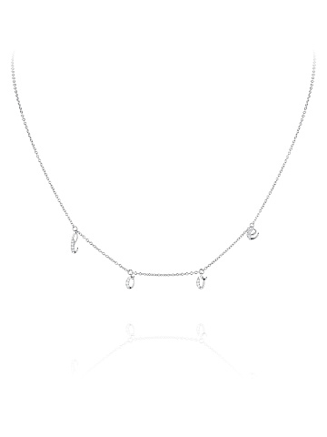 White Gold & Diamonds "Love" Necklace, 1