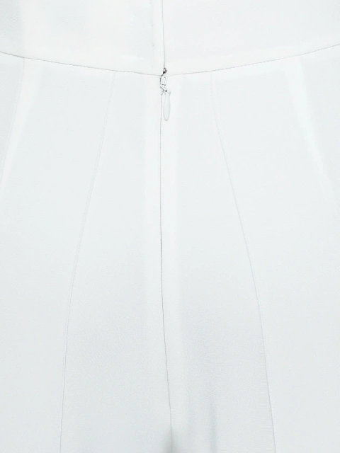 White Silk Flared Pants, 5 White Silk Flared Pants, 5