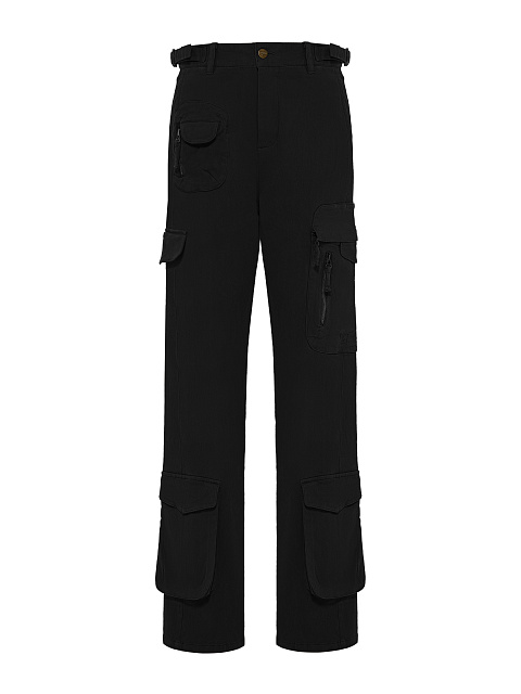 Black Cotton Cargo Pants, 1 Black Cotton Cargo Pants, 1