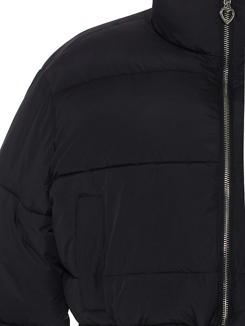 Black cropped down jacket, 5 Black cropped down jacket, 5