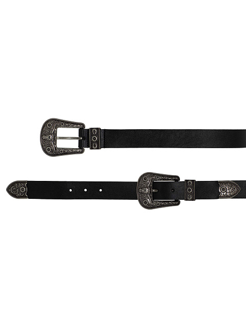 Black leather belt, 3