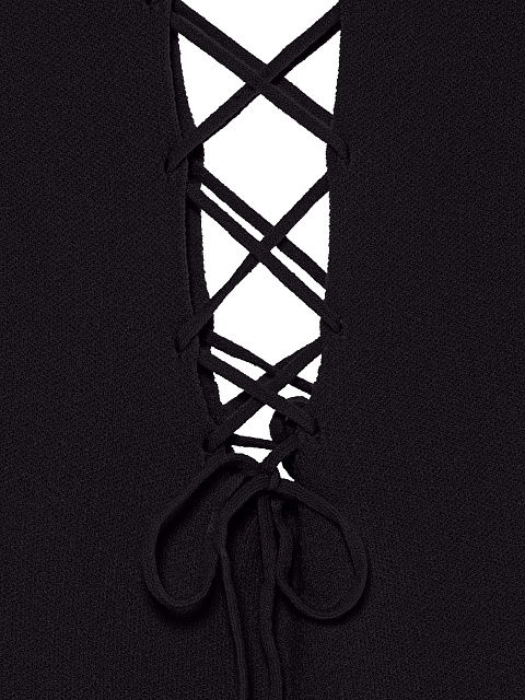 Black Lace Up Jersey Maxi Dress, 3 Black Lace Up Jersey Maxi Dress, 3