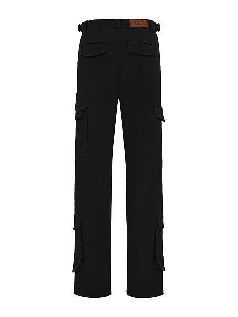Black Cotton Cargo Pants, 3 Black Cotton Cargo Pants, 3