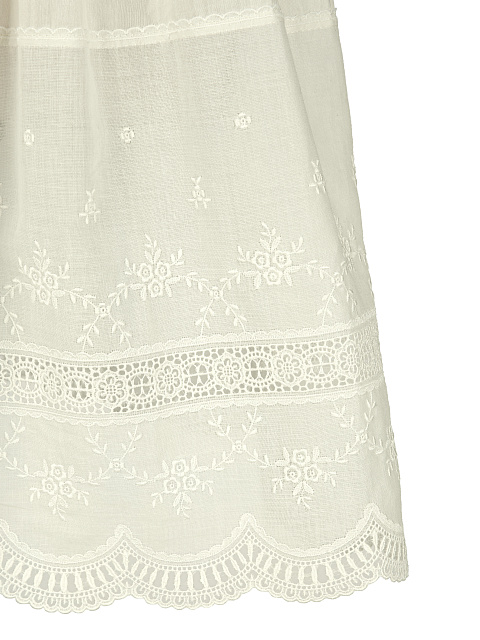 Beige Lace Trim Underskirt, 3