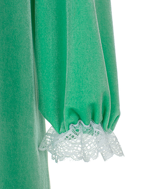 Green Velvet Girl's Dress, 4 Green Velvet Girl's Dress, 4