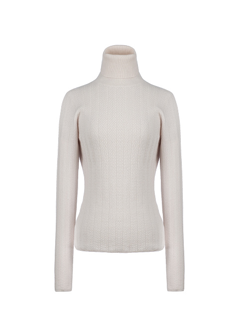 Pink Cashmere Turtleneck, 1