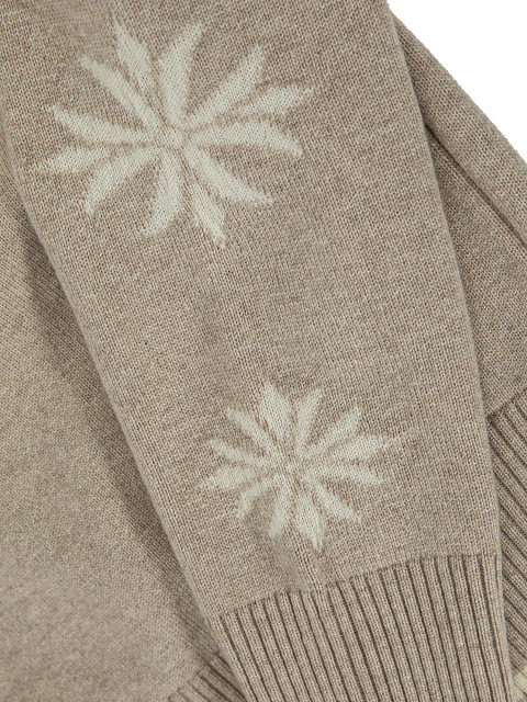 Beige wool sweater , 3