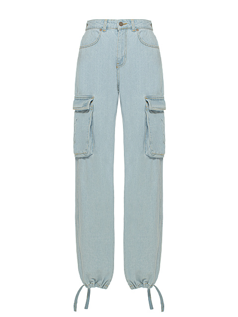 Light Blue Wide Leg Cargo Jeans, 1 Light Blue Wide Leg Cargo Jeans, 1