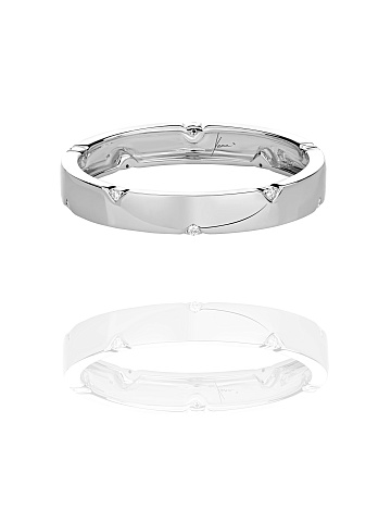 White Gold & Round Diamond Ring, 2