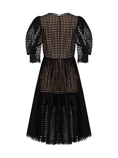 Black Cotton Midi Dress, 2 Black Cotton Midi Dress, 2