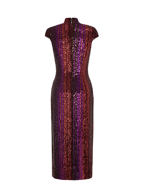 Sequin Knit Midi Dress, 4