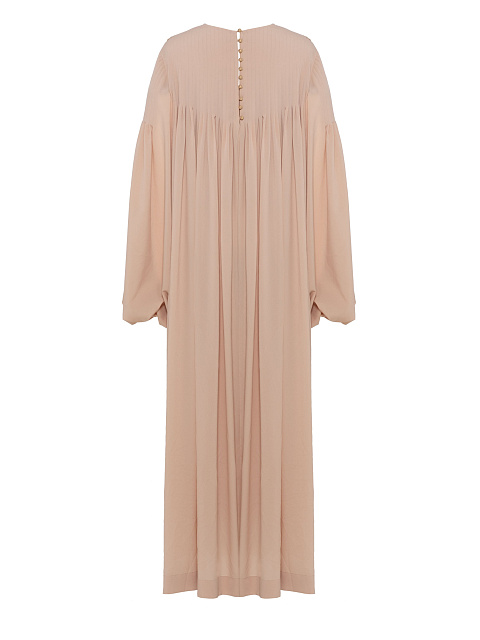 Beige silk suit, embroidered tunic, elasticated joggers, 2 Beige silk suit, embroidered tunic, elasticated joggers, 2