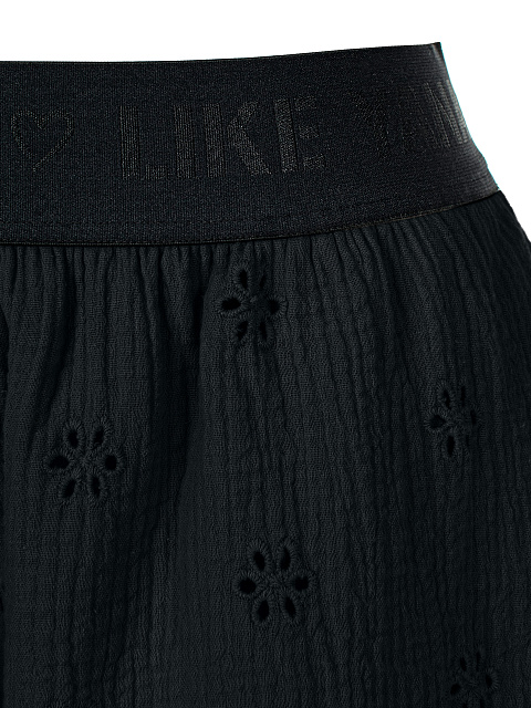 Black Embroidered Muslin Set, 6 Black Embroidered Muslin Set, 6