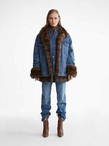 Blue Denim & Barguzin Sable Jacket, 2