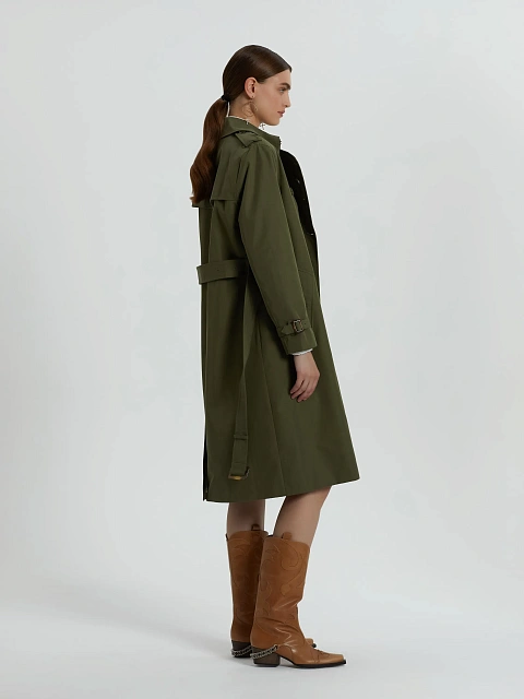 Khaki Cotton Trench Coat, 5 Khaki Cotton Trench Coat, 5