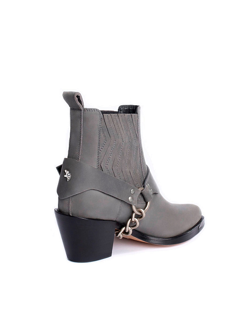 Grey Nubuck Ankle Boots, 3