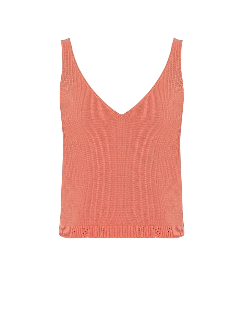 Coral Knitted Cardigan, Top & Pants Set, 4 Coral Knitted Cardigan, Top & Pants Set, 4