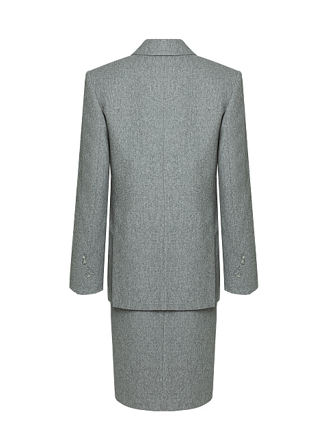 Grey two-piece suit, 2