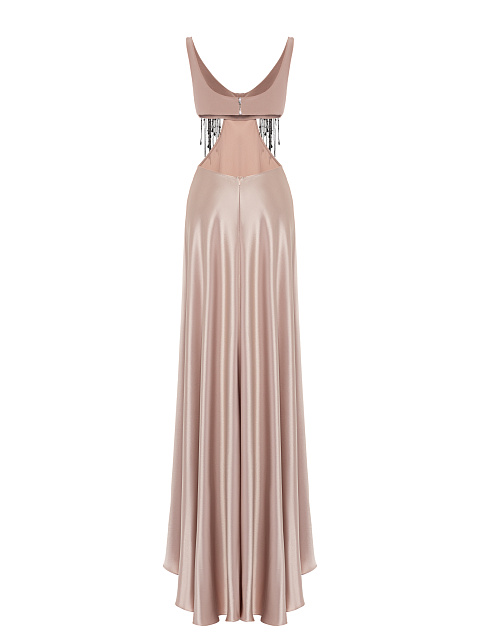 Pale Pink Embroidered Cut Out Maxi Dress, 3 Pale Pink Embroidered Cut Out Maxi Dress, 3
