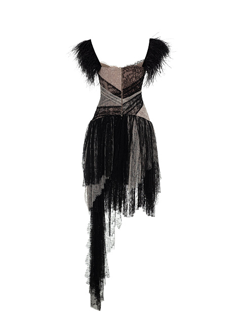 Beige & Black Mini Dress, 2 Beige & Black Mini Dress, 2