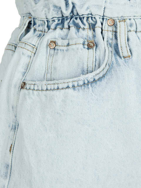 Light Blue Denim Mini Skirt, 3