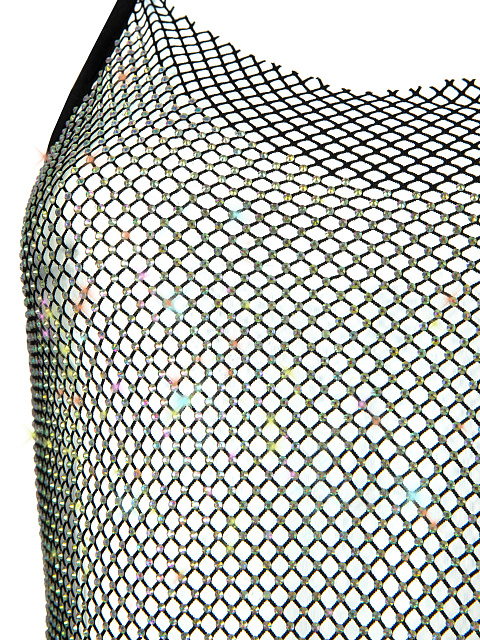 Black Rhinestones Mesh Dress, 3 Black Rhinestones Mesh Dress, 3
