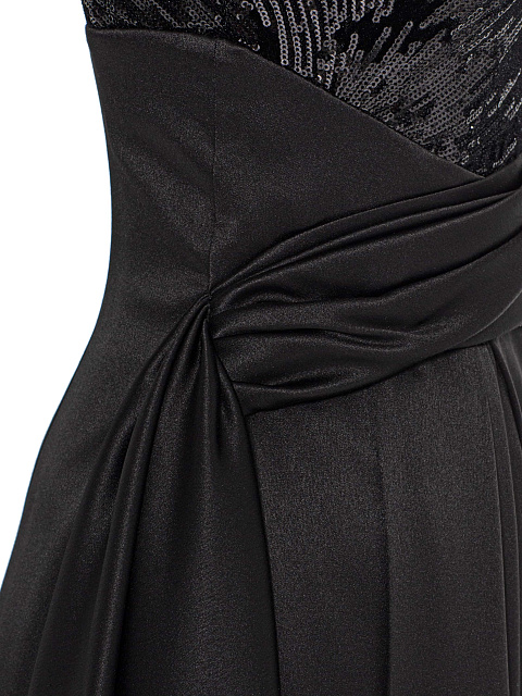 Black silk dress, 5 Black silk dress, 5