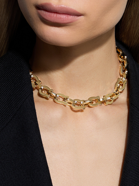 Chain necklace made of yellow gold, 5