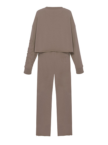 Brown cotton suit with stars, 2