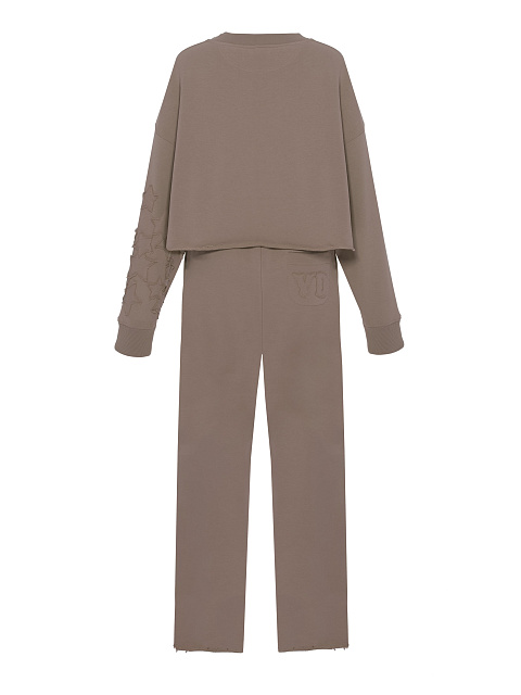Brown cotton suit with stars, 2 Brown cotton suit with stars, 2