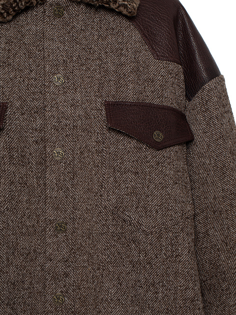 Brown Wool & Astrakhan Fur Jacket, 3 Brown Wool & Astrakhan Fur Jacket, 3