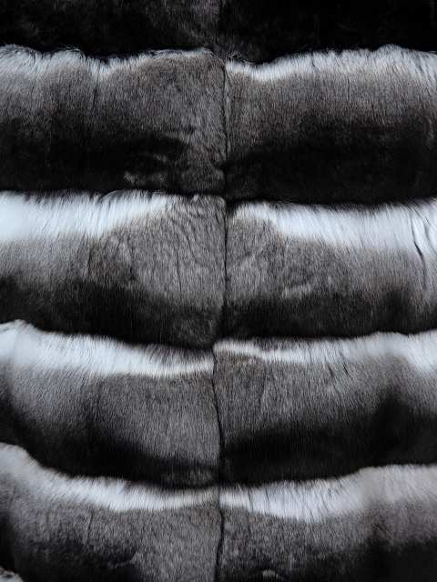 Long Chinchilla Fur Vest, 3