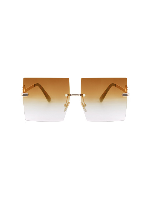 Brown & Grey Gradient Square Sunglasses, 3