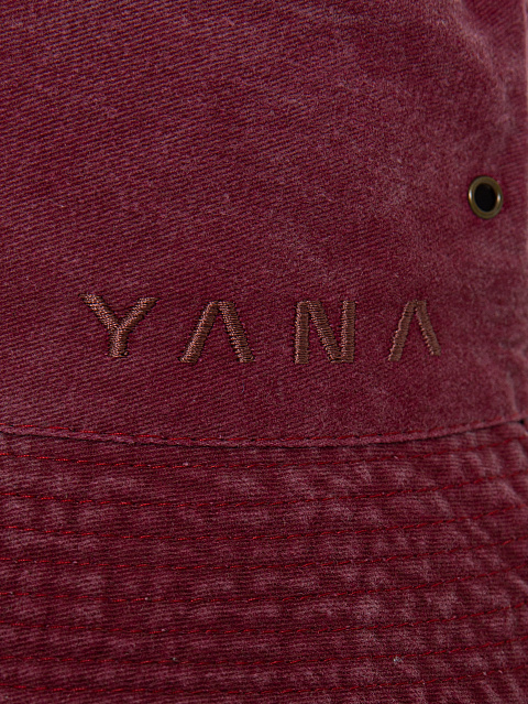 Bordeaux Cotton "Yana" Bucket Hat, 3