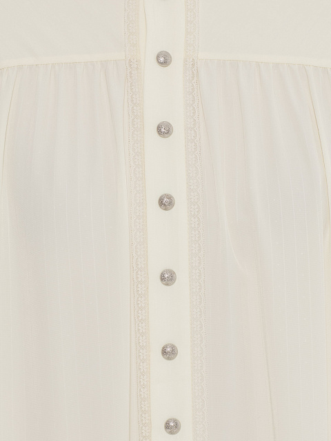 Ivory cotton shirt dress, 3 Ivory cotton shirt dress, 3