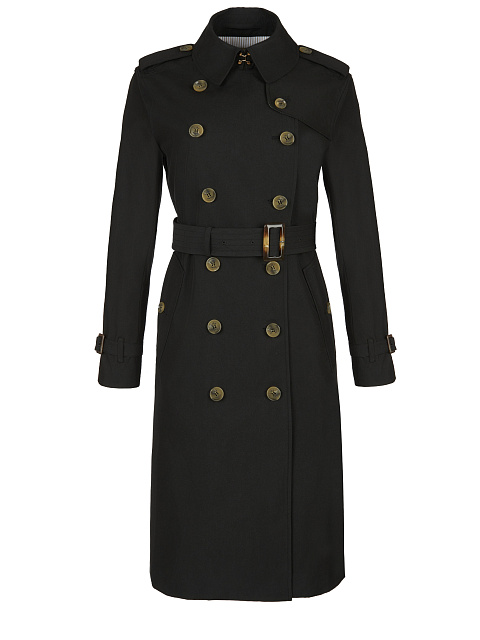 Black Cotton Trench Coat, 3 Black Cotton Trench Coat, 3
