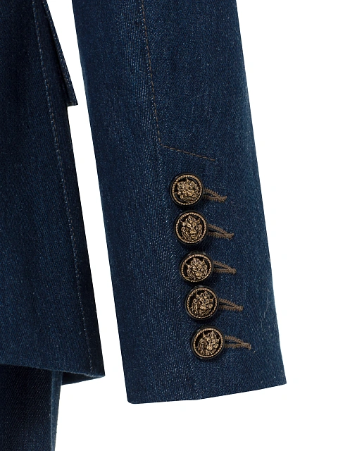 Blue Denim Pant Suit, 6